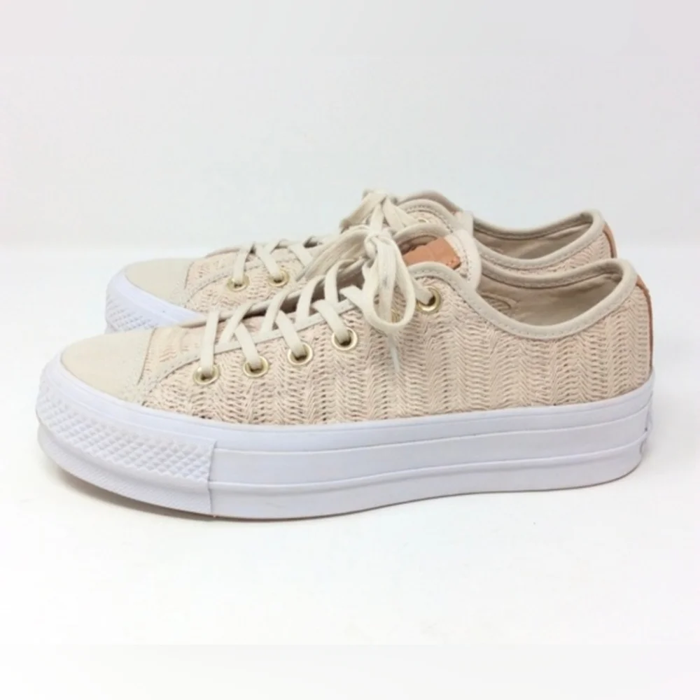 CONVERSE CHUCK TAYLOR ALL STAR Lift Ox 'Driftwood' Women's Size 6 - Picture 3 of 7